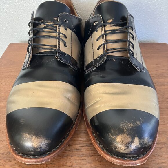 Office of Angela Scott Mr. Smith EU43 US M10 W11.5 Black and Gold Oxford - Picture 11 of 11